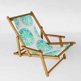 Turquoise Citrus Sling Chair