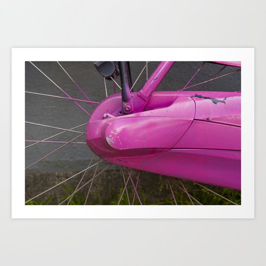 Amsterdam in Pink Art Print