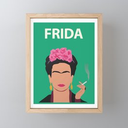 Frida Kahlo Poster Feminist Artwork Minimalist Framed Mini Art Print
