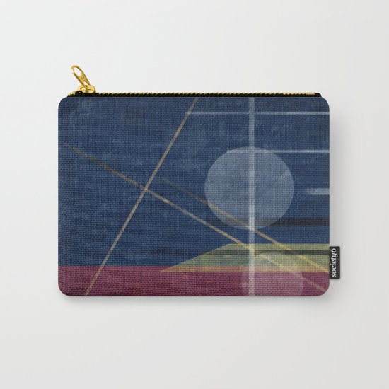 Abstract painting in blue red colours . Carry-All Pouch