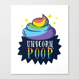 Unicorn Poop Canvas Print