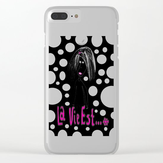 La Vie Est | Belle | Road | Travel |Kids Painting |by Elisavet Clear iPhone Case