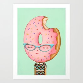 Glazed and Confused with Sprinkles Art Print