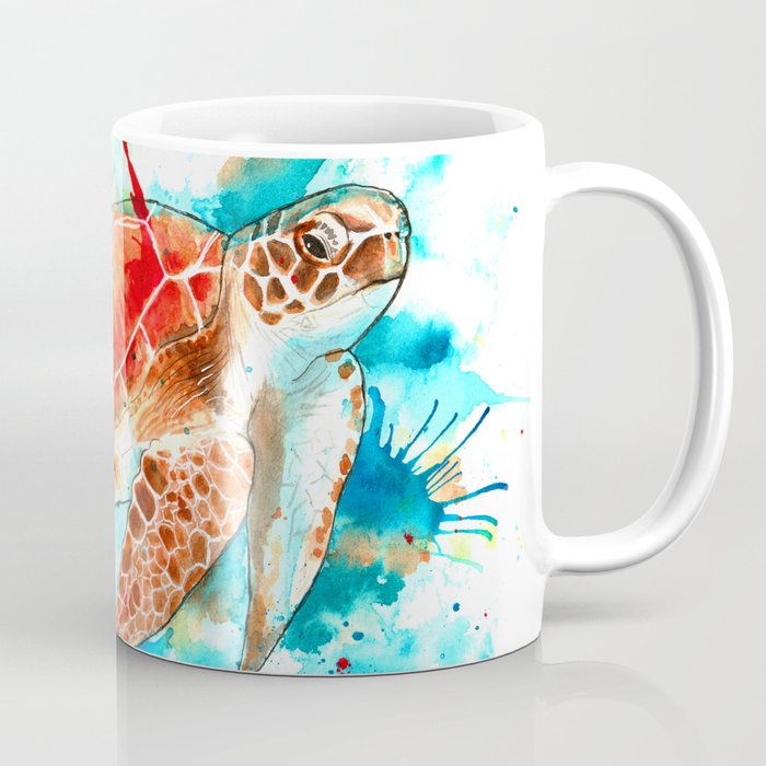 Beautiful Watercolour Turtle Coffee Mug