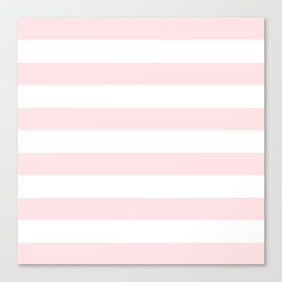 Simply Stripes in Pink Flamingo Canvas Print