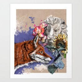 A Fox Tale Art Print