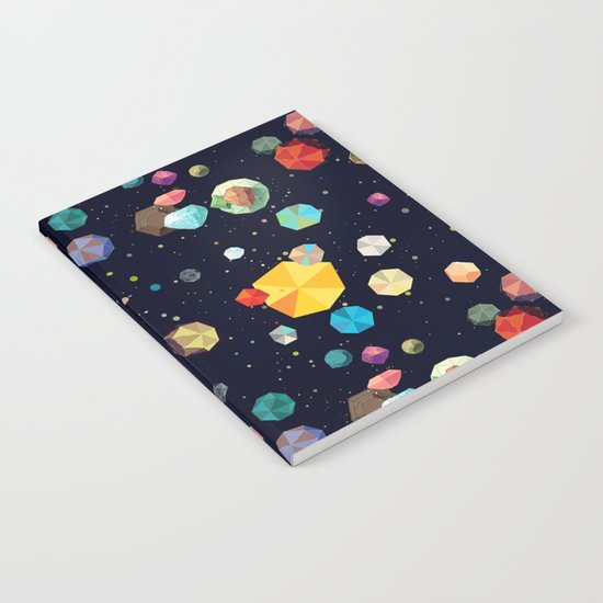 Low Poly Space Notebook