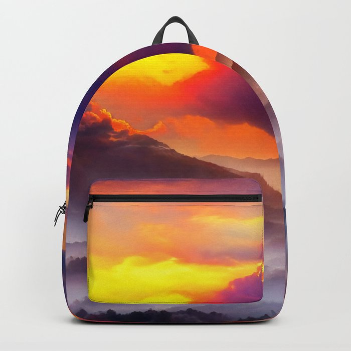 Purple Mountains Rainbow Skies Backpack