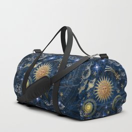Cosmic Sun Space Pattern Duffle Bag
