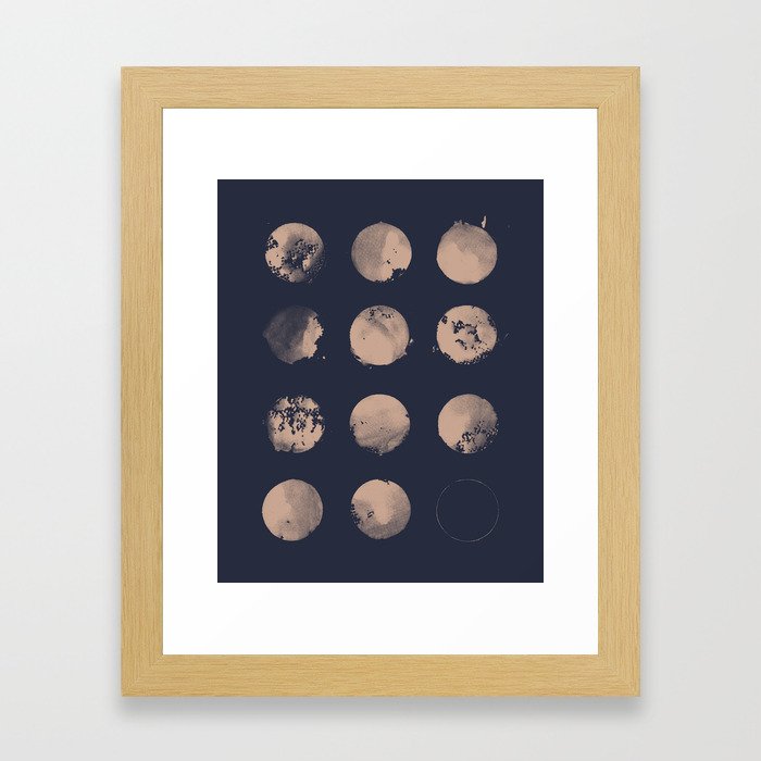 Douze Lunes Framed Art Print