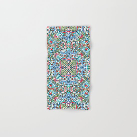 The middle of the Earth mandala Hand & Bath Towel
