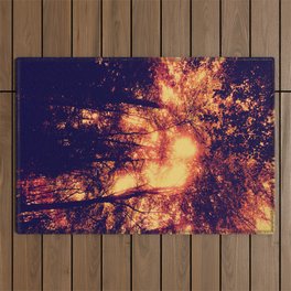 Abstract Flames. Outdoor Rug