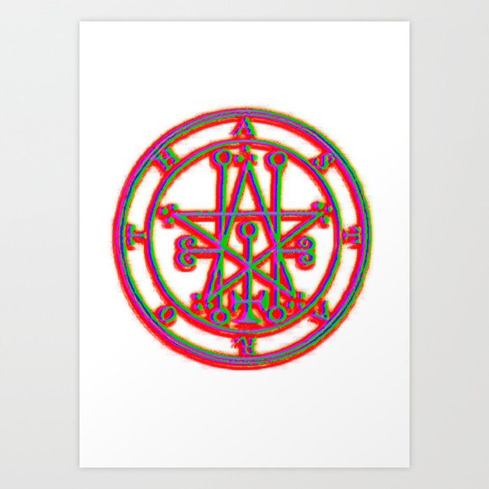 astaroth symbol Art Print by Psychedelic Vibes | Society6