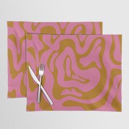 17 Abstract Liquid Swirly Shapes 220725 Valourine Digital Design Placemat
