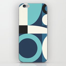 Abstract geometric arch circle colorblock 1 iPhone Skin