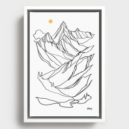 The Don Wall :: Single Line Framed Canvas