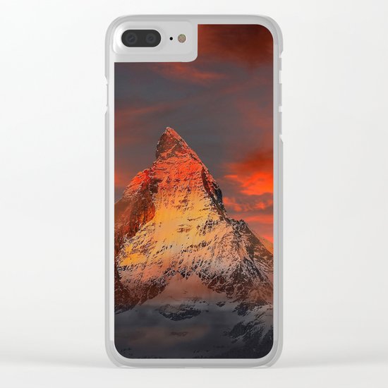 Mountain Matterhorn Switzerland Clear iPhone Case