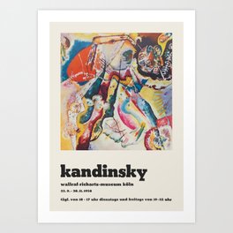 Wassily Kandinsky - Exhibition poster Art Print