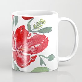 Red Wildflowers Coffee Mug
