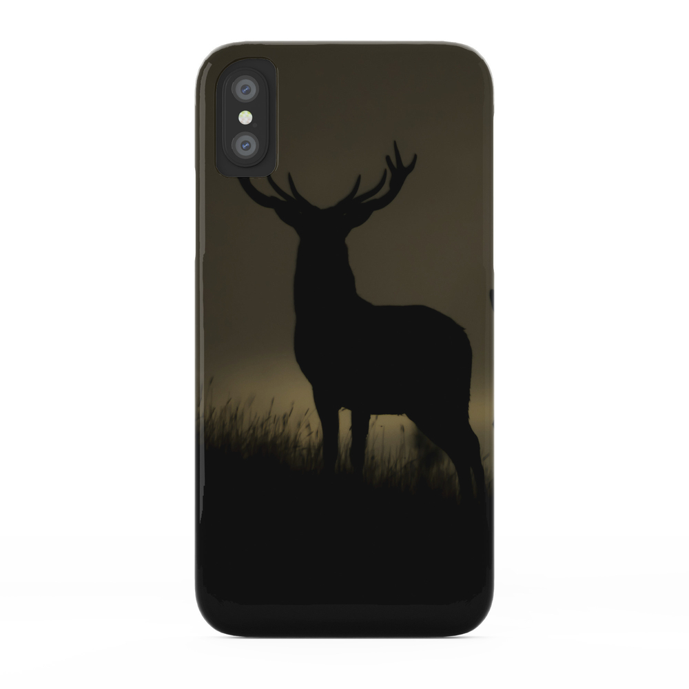 Red Deer At Dawn Phone Case by andybeattiephotography
