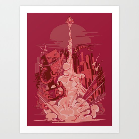 Smash! Zap!! Zoom!!! Art Print