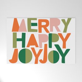 Merry Happy Joy Joy Welcome Mat
