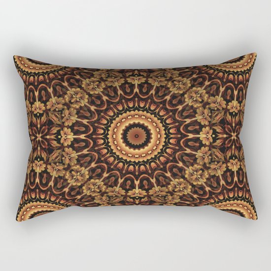 Autum Colors Mandala Rectangular Pillow