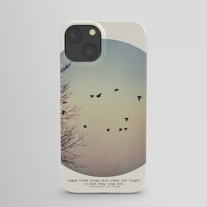 Circle Print Series - Caged Birds iPhone Case