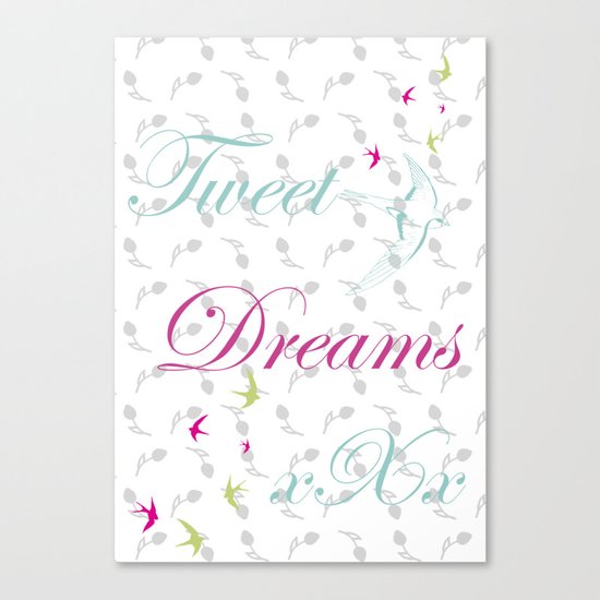Tweet Dreams Canvas Print