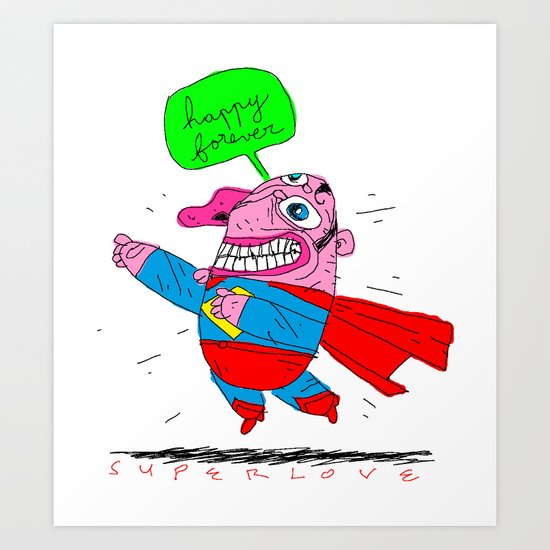 love will save the world Art Print