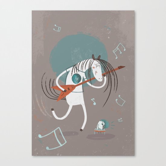 ANALOG ZINE-ROCK N ROLL Canvas Print
