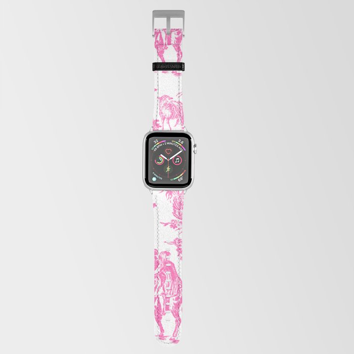 Fuschia Pink Toile de Jouy Apple Watch Band by Classic Sara Society6