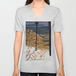 Akseli Gallen-Kallela - Autumn V Neck T Shirt