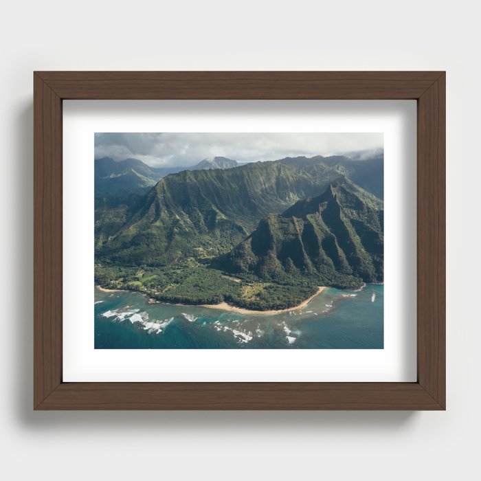 North Shore Kauai Recessed Framed Print