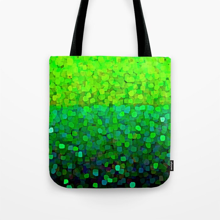 Glitter Sparkles Green Tote Bag