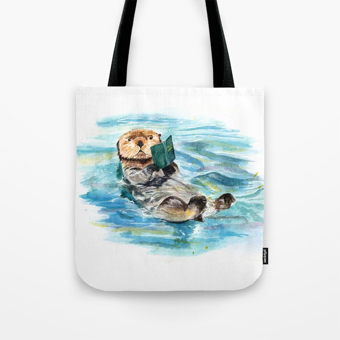 Otter sale tote bag