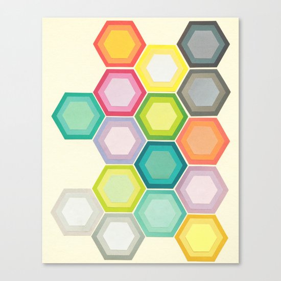 Honeycomb Layers Canvas Print