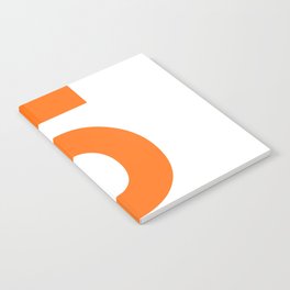 Number 5 (Orange & White) Notebook