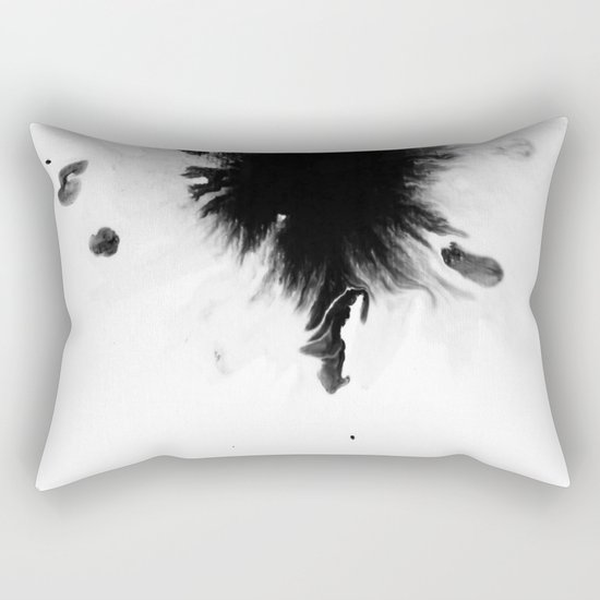 Black Ink II Rectangular Pillow