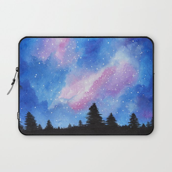 Night Sky, Acrylic Galaxy Art Laptop Sleeve