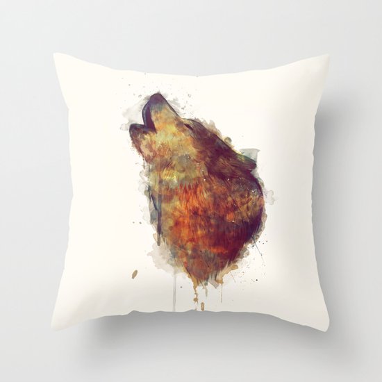 Wolf Throw Pillow