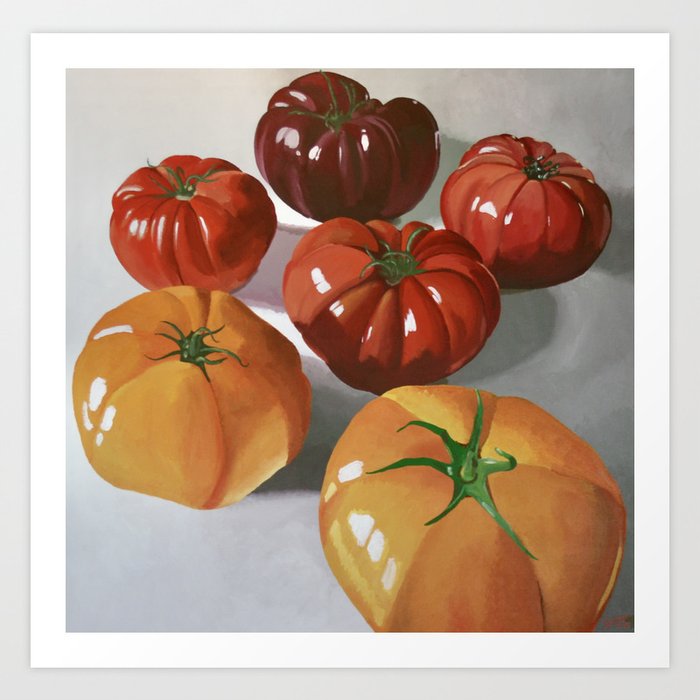 Heirloom Tomatoes Art Print