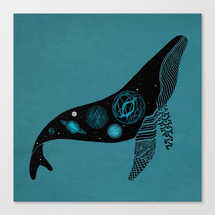 Whale Soul & the Galactic Tour Canvas Print