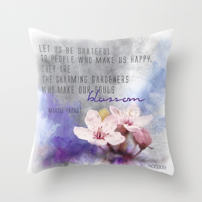 Our Charming Gardeners Throw Pillow