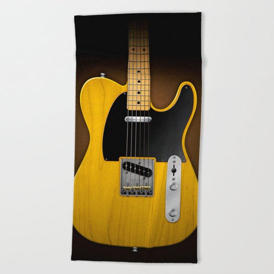 Total Telecaster Beach Towel