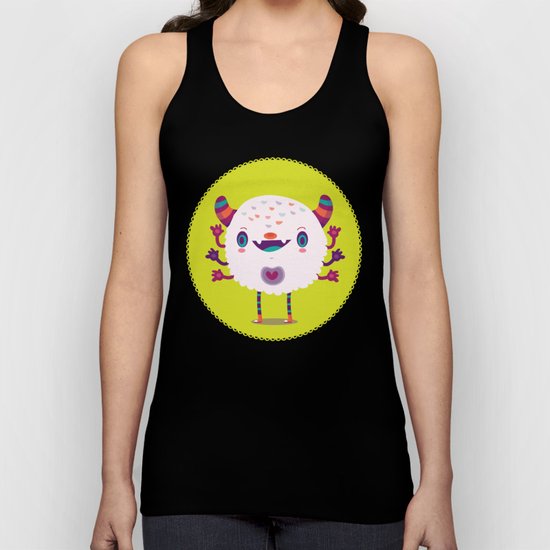 Puffy monster Unisex Tank Top