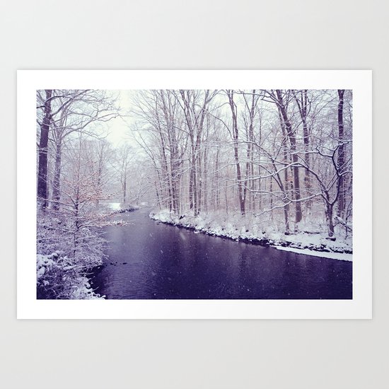 winter blues Art Print
