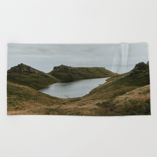 Skye Lake - Landscape Photography Beach Towel