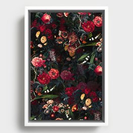 Dark Garden V Framed Canvas