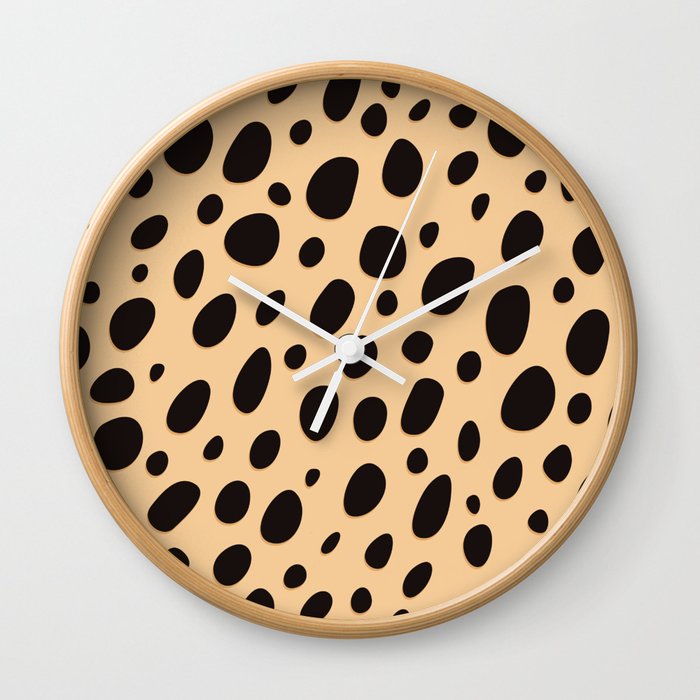 Cheetah Skin Print Wall Clock